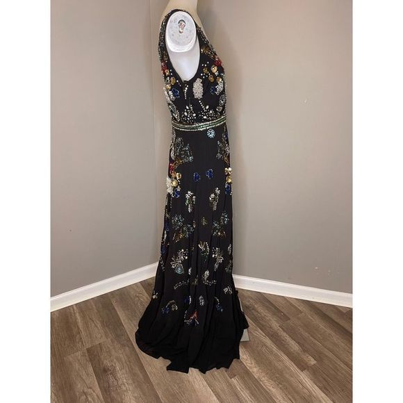 Mac Duggal Floral Beaded Tulle Gown 93548 SIZE US 6 $998 - Picture 8 of 10